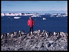 C. Kiepke bei der Teilnahme an einer Antarktisexpedition